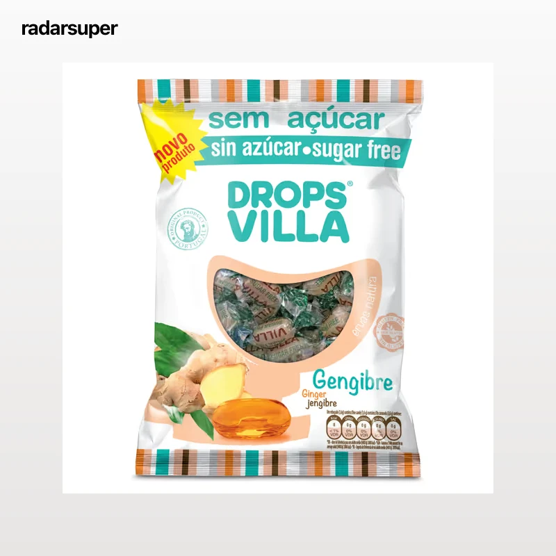 Caramelos de jengibre sin azúcar Drops villa 100 g