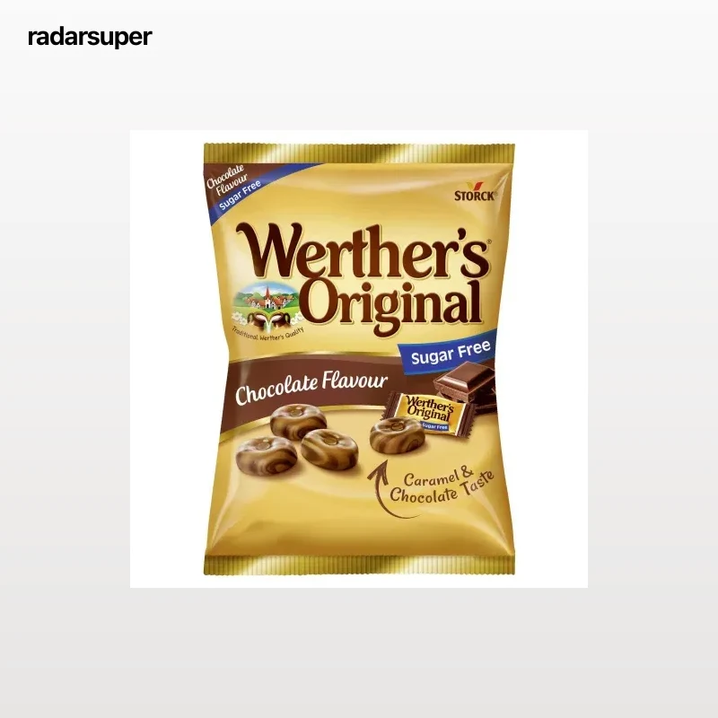 Caramelos sabor chocolate Wherther's Original sin azúcar 60 g.