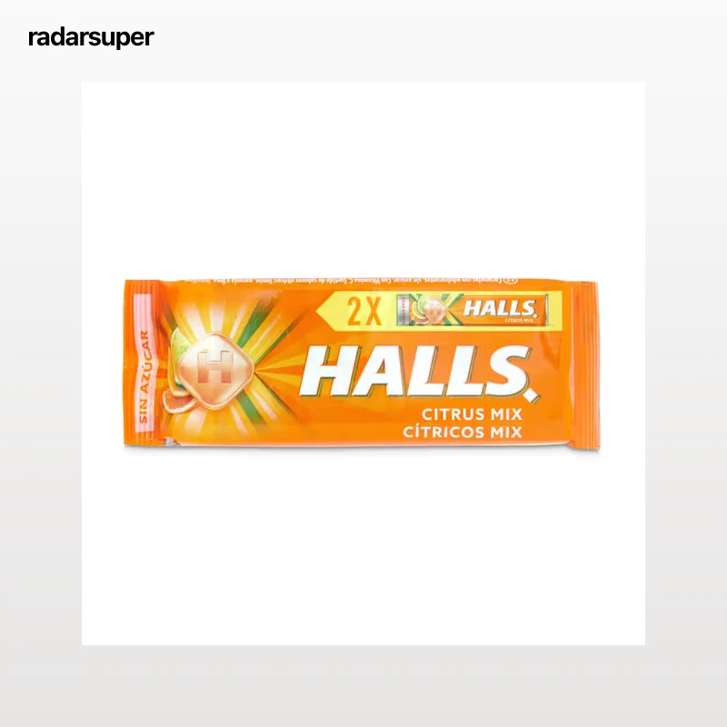 Caramelos sabor cítricos Halls 2 x 32 g
