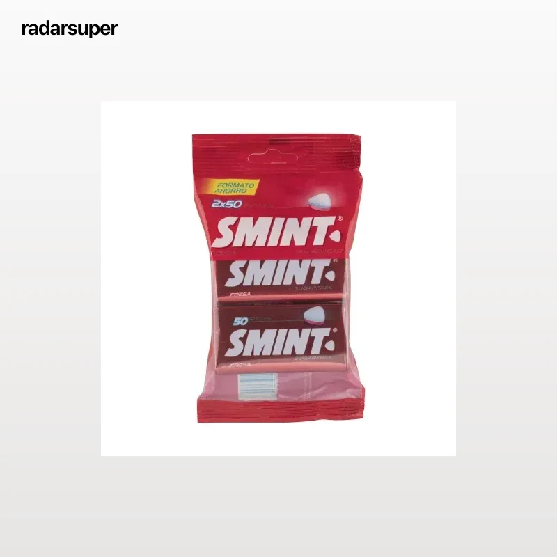 Caramelos sabor fresa Smint pack de 2 paquetes de 50 ud.