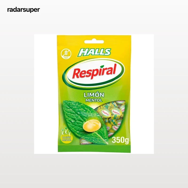 Caramelos sabor limón Respiral sin gluten 350 g.