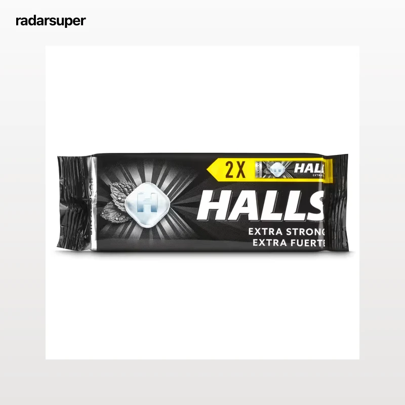 Caramelos sabor menta extra fuerte Halls 2 x 32 g