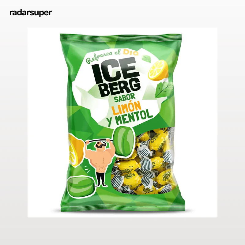 Caramelos sabor mentol y limón Iceberg de Dia 300 g