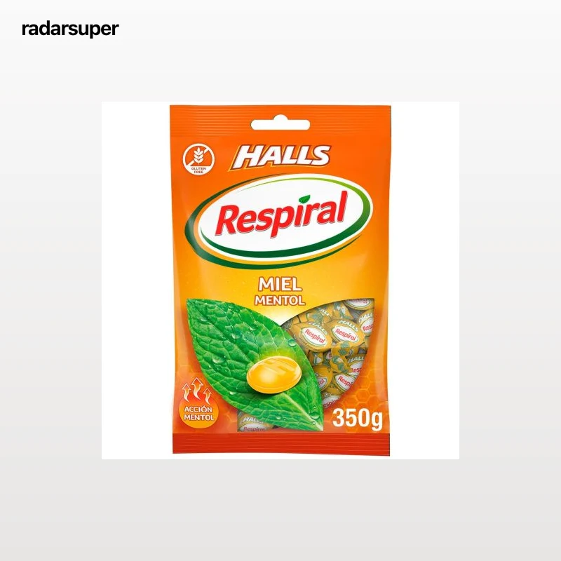 Caramelos sabor miel Respiral sin gluten 350 g.