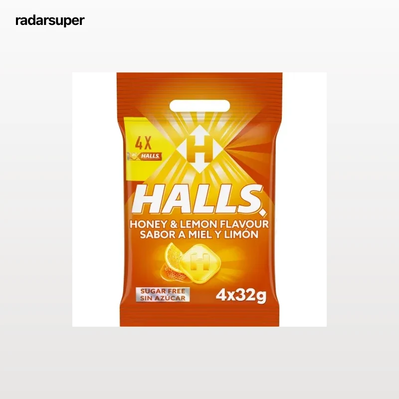 Caramelos sabor miel y limón Halls 128 g.