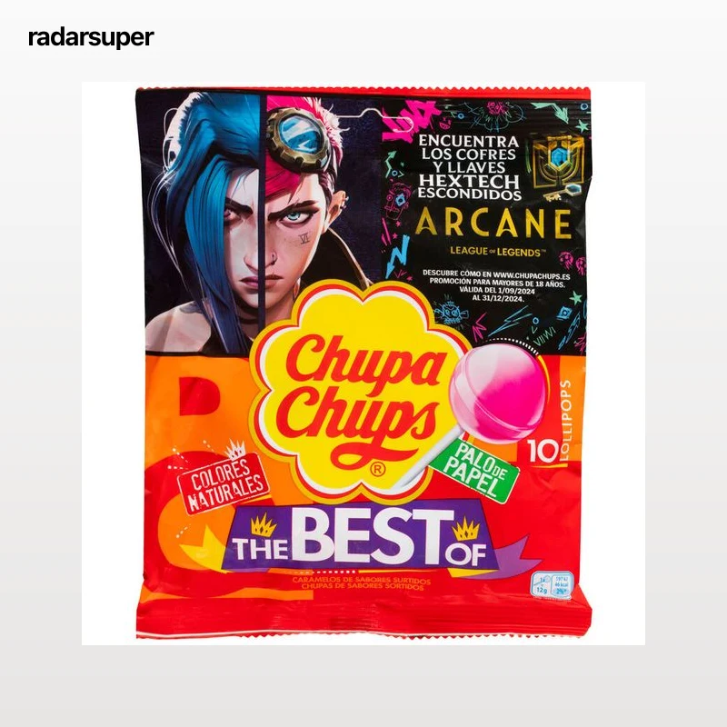 Caramelos de sabores Chupa Chups 10 unidades