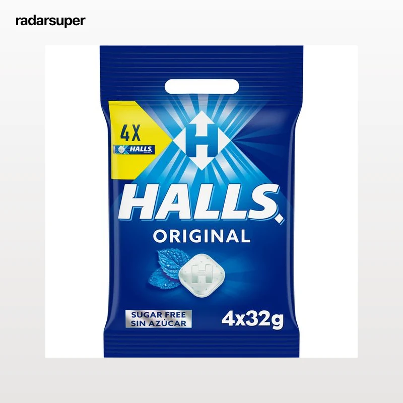 Caramelos sin azúcar añadido Halls p4 eucalipto