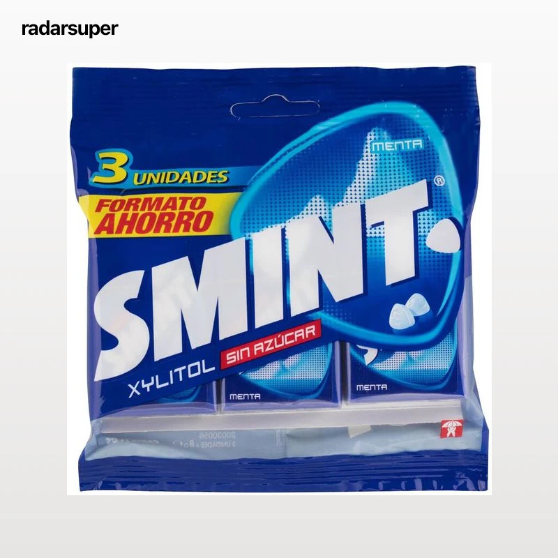 Caramelos sin azúcar añadido Smint pack 3 menta