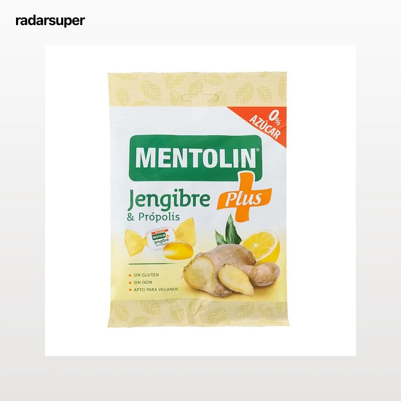 Caramelos sin azúcar de jengibre própolis Mentolin 90g