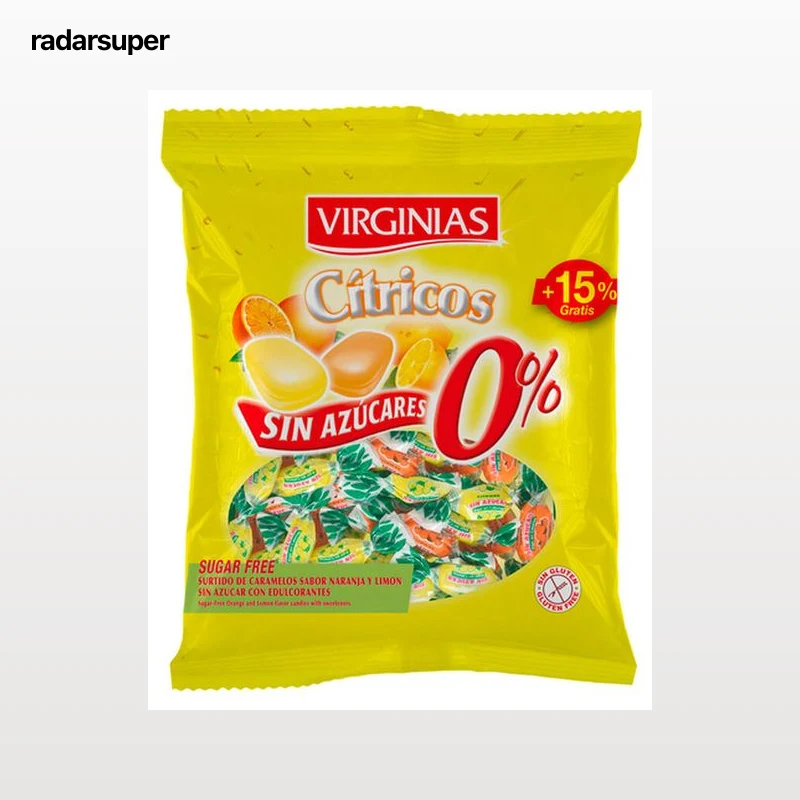 Caramelos sin azúcar Virginias 110g cítrico