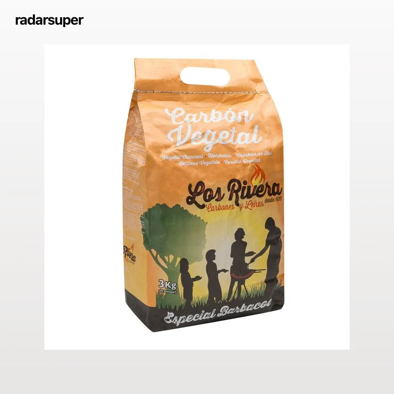 Carbón vegetal Los Rivera 3kg barbacoa