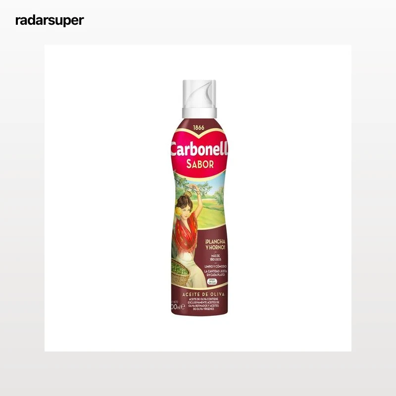 CARBONELL Aceite de oliva spray especial plancha  Sabor bote de 200 ml.