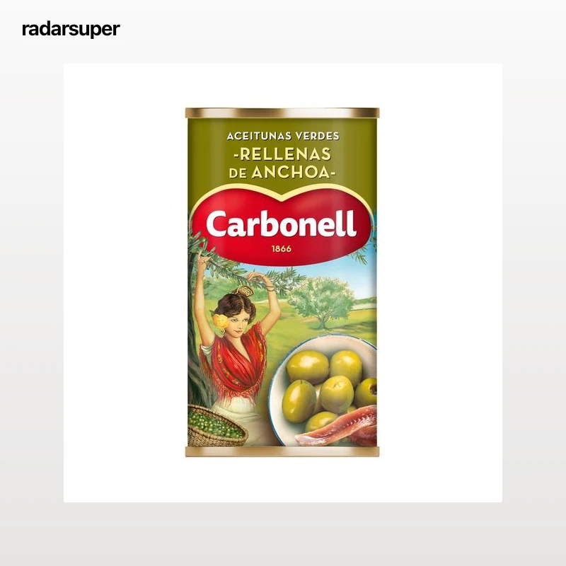 CARBONELL Aceituna rellena de anchoa 150 g.