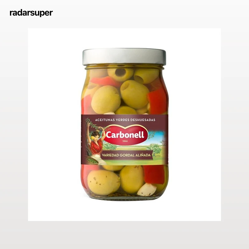 CARBONELL Aceitunas gordal sin hueso 350 g.