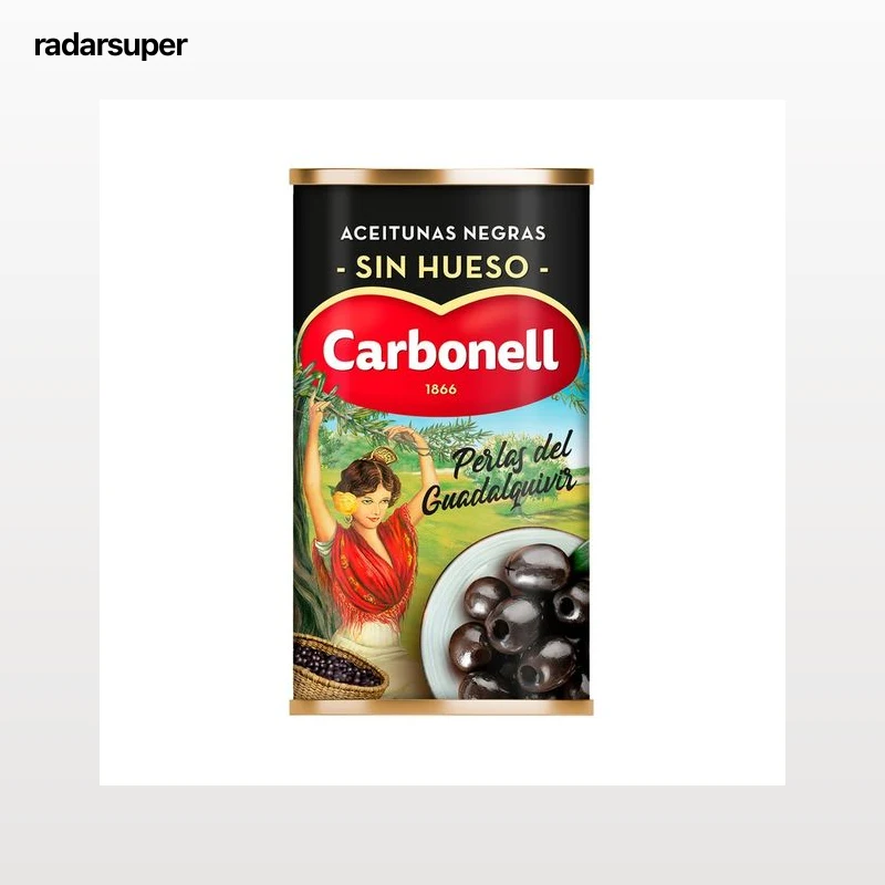 CARBONELL Aceitunas negras si hueso 150 g.