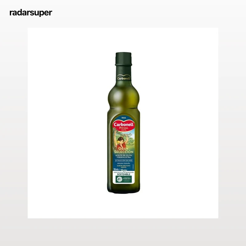 CARBONELL Gran Selección  Aceite de oliva virgen extra Picual botella de cristal de 750 ml.
