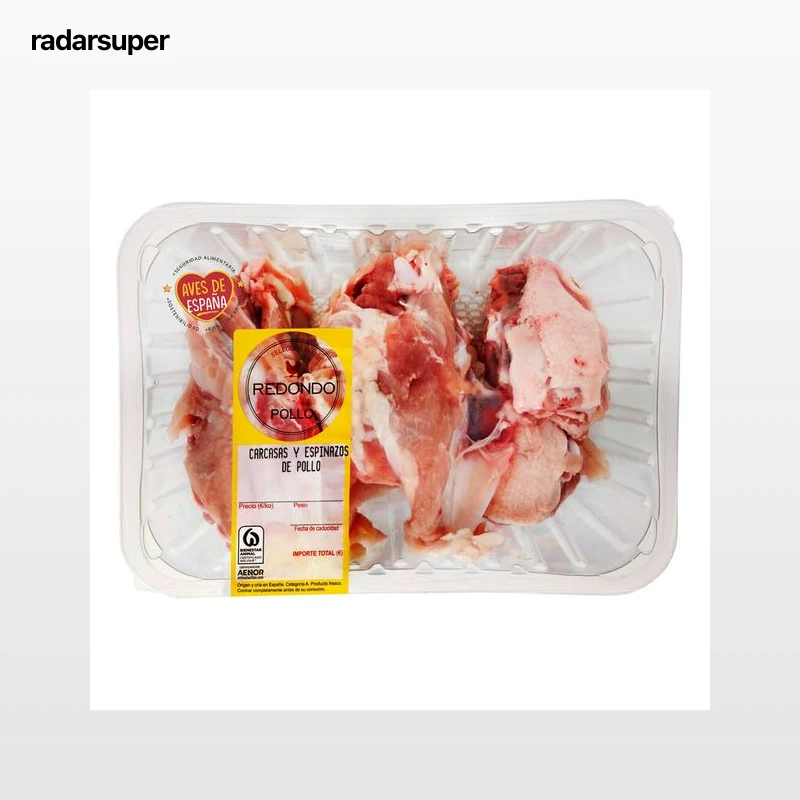 Carcasa y espinazo de pollo 800g aproximadamente