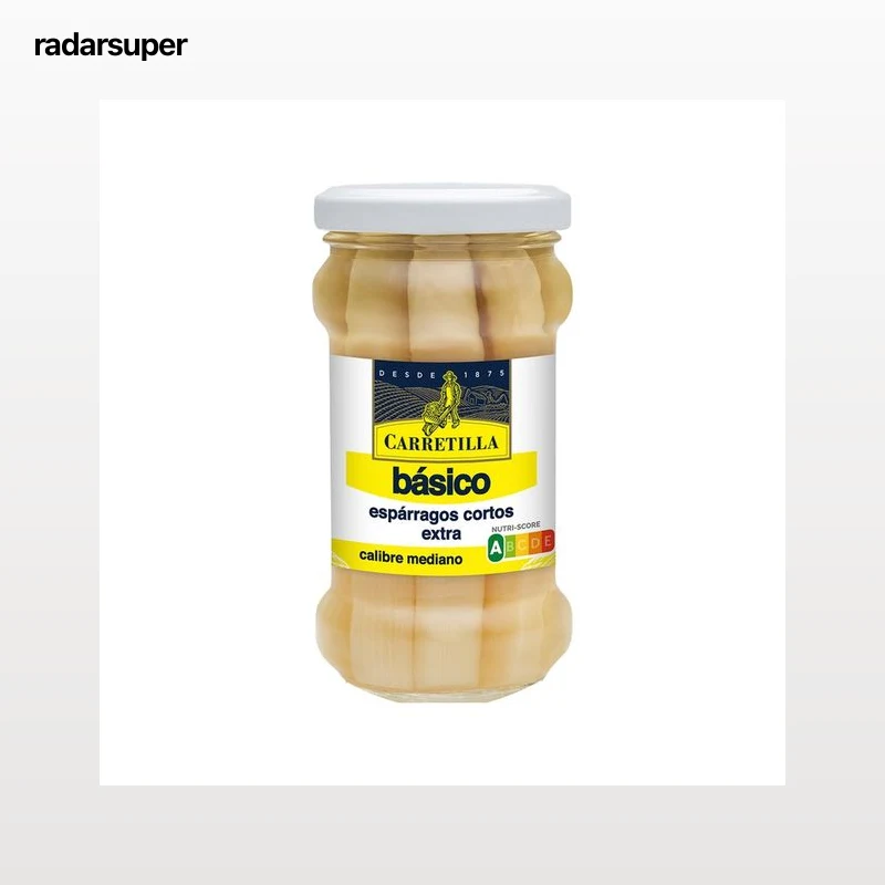 CARETILLA Espárragos cortos extras frasco 110 g .