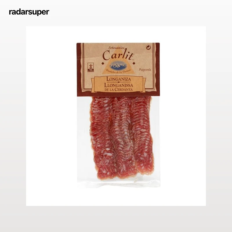 CARLIT Longaniza de la Cerdaña, sin gluten y cortada en lonchas CARLIT 100 g.