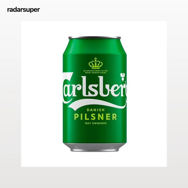 CARLSBERG Cerveza tipo pilsner lata de 33 cl.