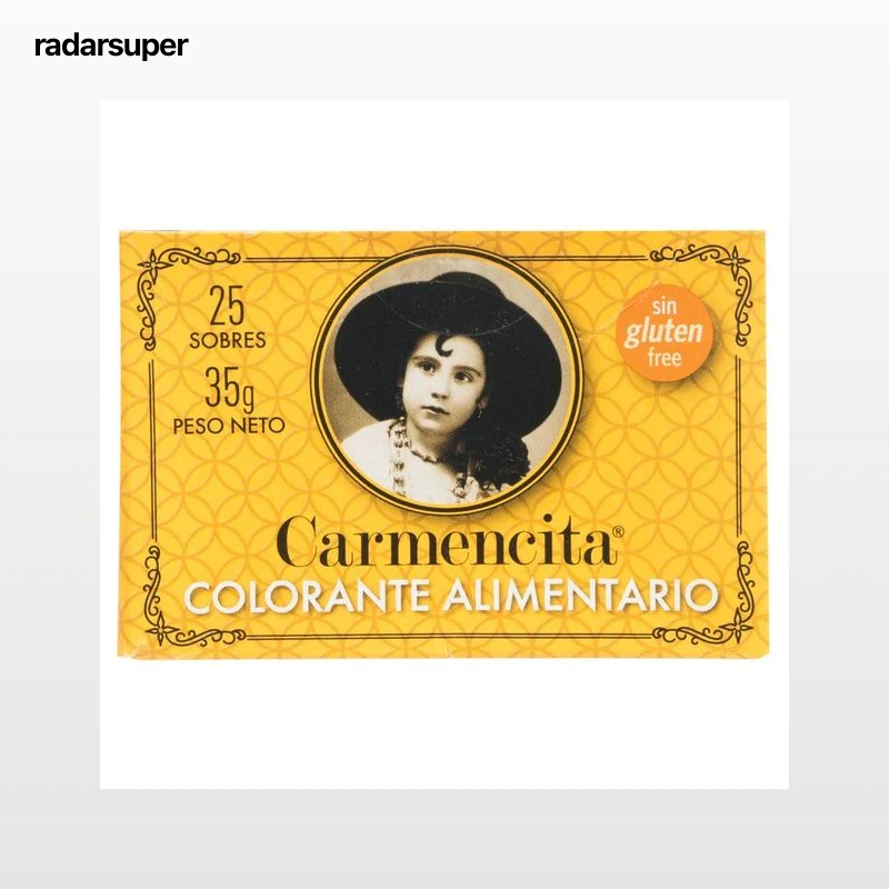 CARMENCITA Colorante alimentario sin gluten 25 sobres 35gr.