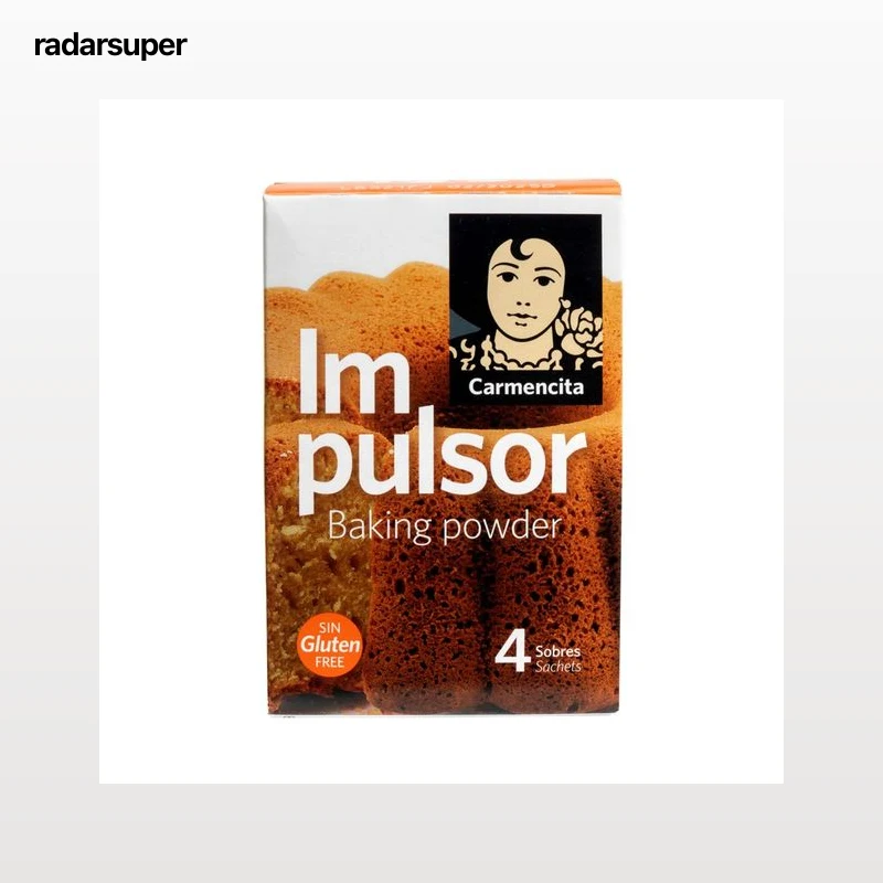 CARMENCITA Impulsor de bollería, gasificante 4 sobres 60 g.