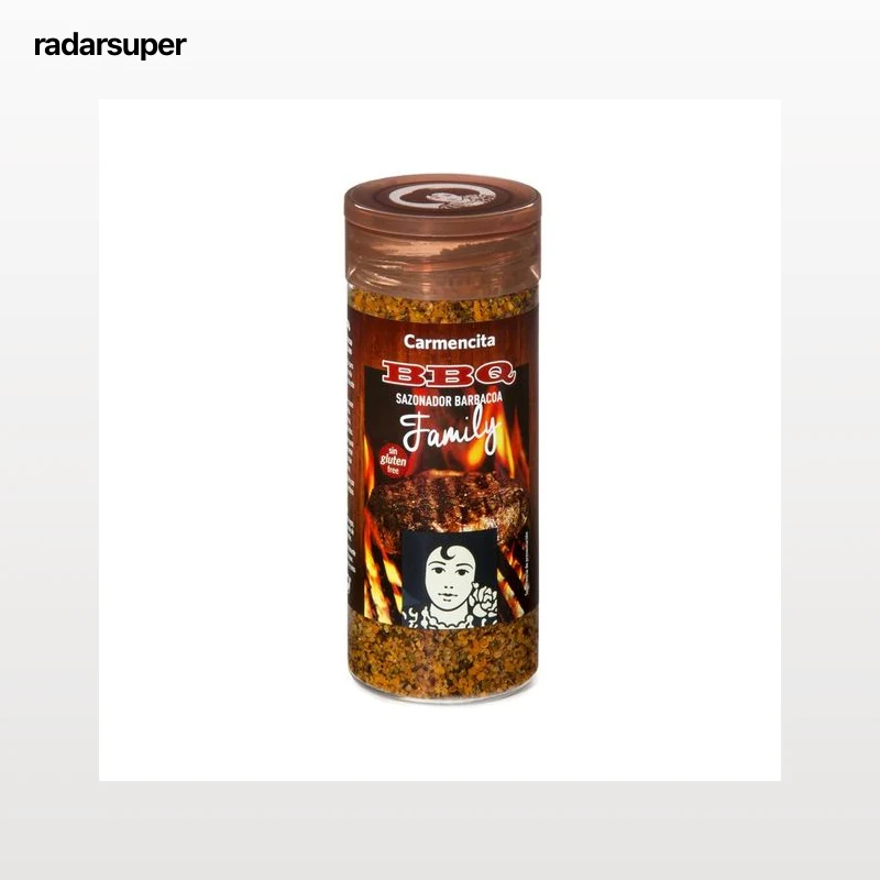 CARMENCITA Sazonador para barbacoa CARMENCITA frasco de 330 g.
