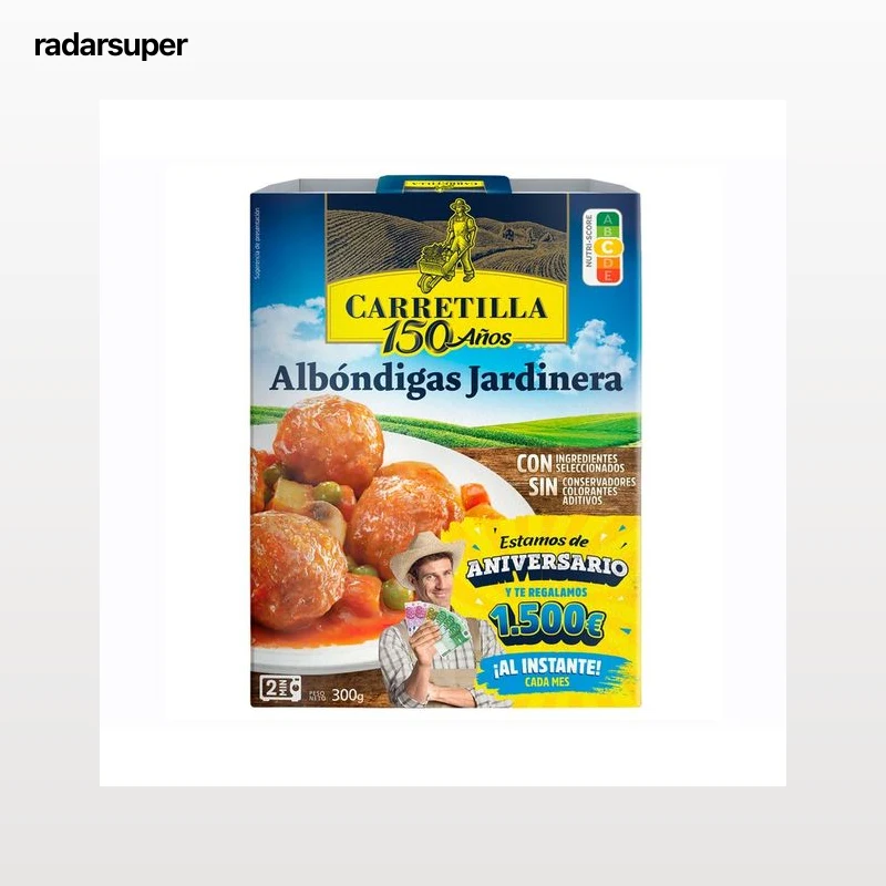 CARRETILLA Albóndigas a la jardinera 275 g.