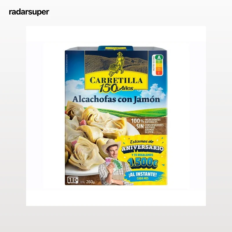 CARRETILLA Alcachofas 260 g.