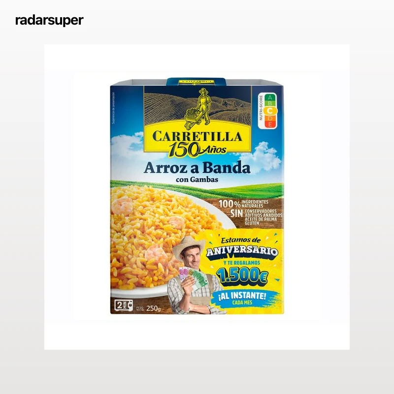 CARRETILLA Arroz a banda con gambas 250 g.