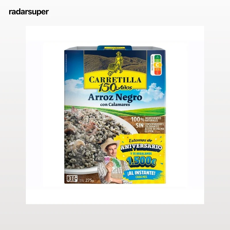 CARRETILLA Arroz negro con calamares 300 g.