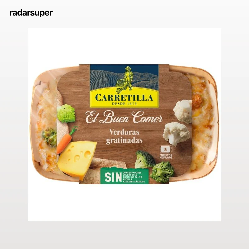 CARRETILLA El Buen Comer Verduras gratinadas 350 g.
