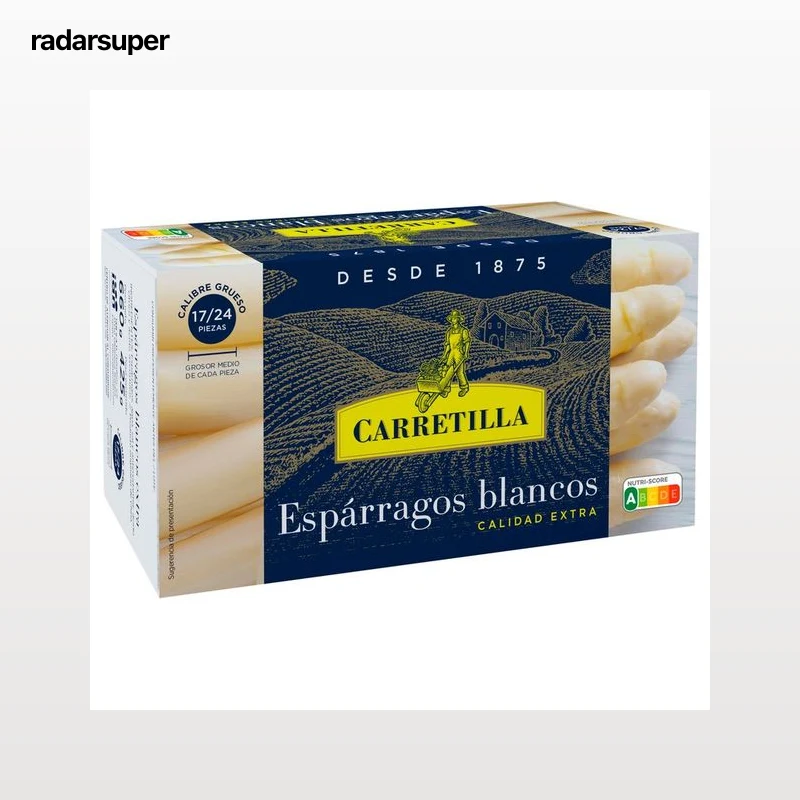 CARRETILLA Espárragos blancos 17/24 piezas lata de 425 g.