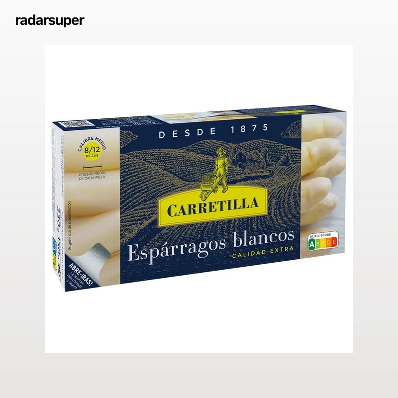 CARRETILLA Espárragos blancos 8/12 uds. lata de 150 g.