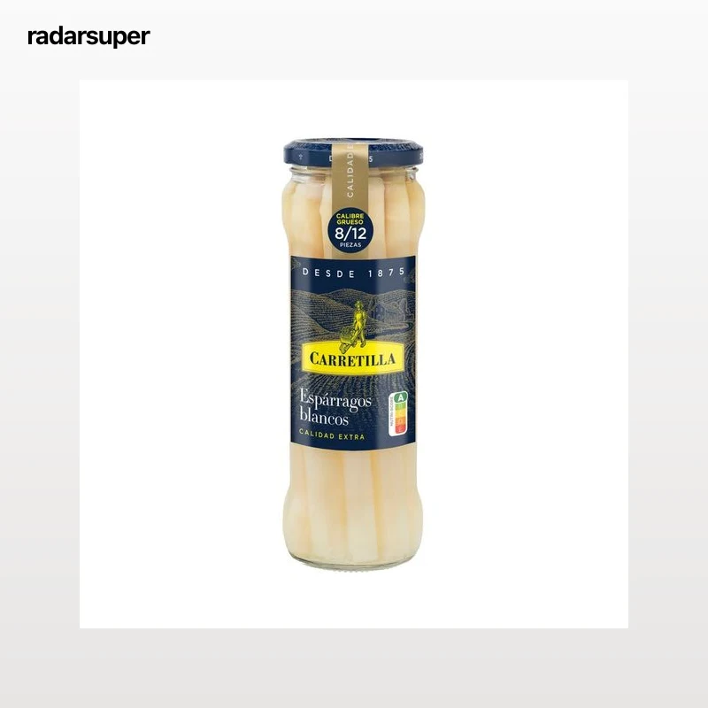 CARRETILLA Espárragos blancos frasco de 185 g.