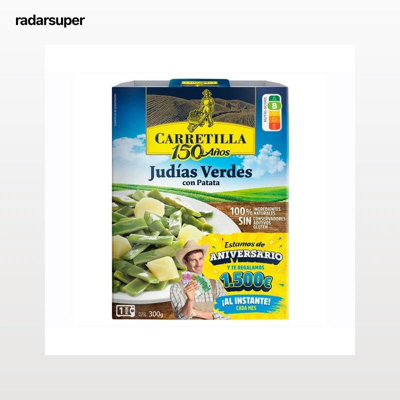 CARRETILLA Judías verdes con patatas 300 g.