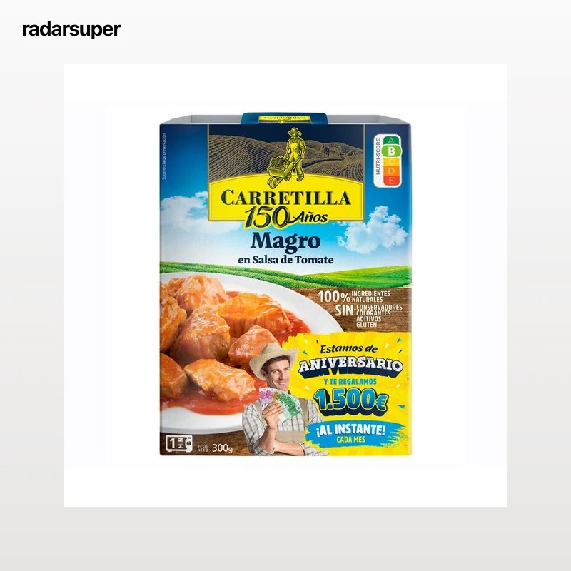 CARRETILLA Magro en salsa de tomate 300 g.