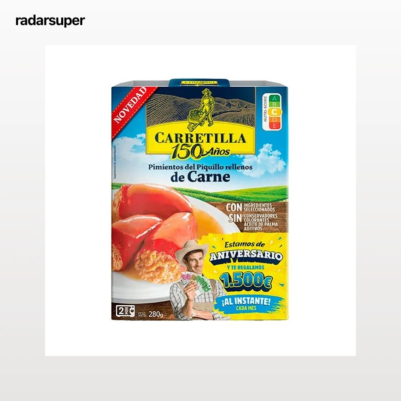 CARRETILLA Pimientos rellenos de carne 280 g.