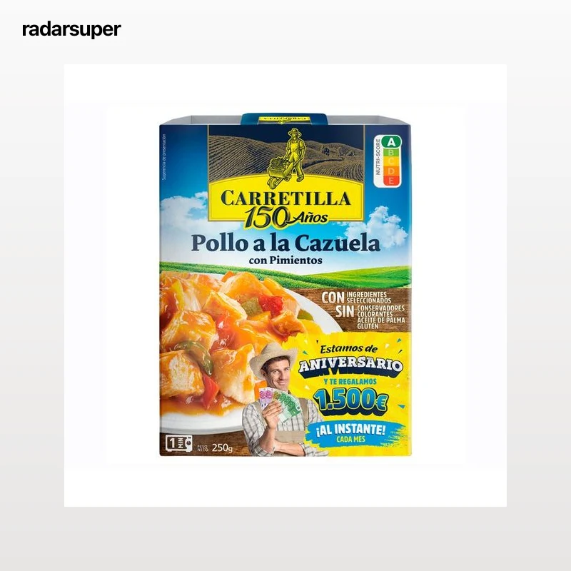 CARRETILLA Pollo a la cazuela 250 g.