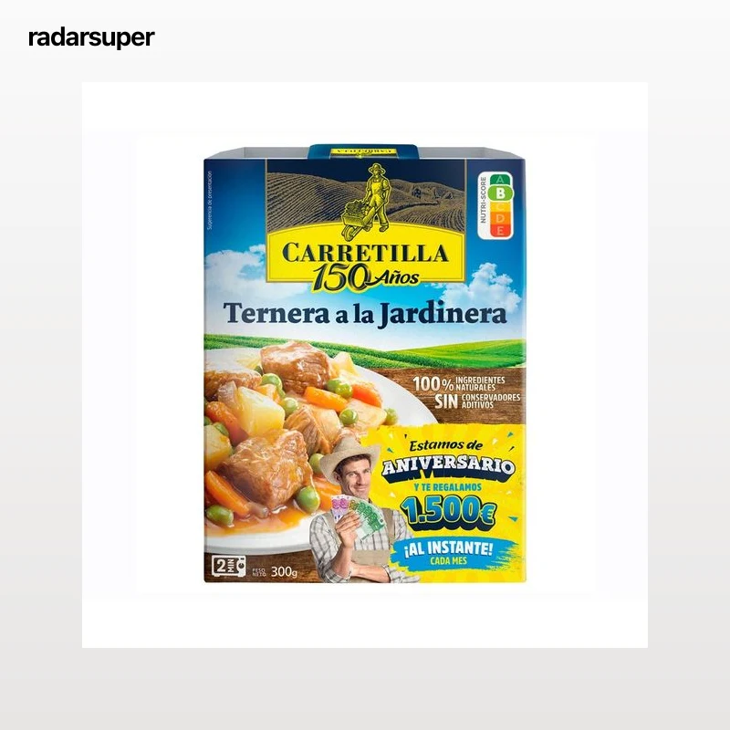 CARRETILLA Ternera a la jardinera 275 g.