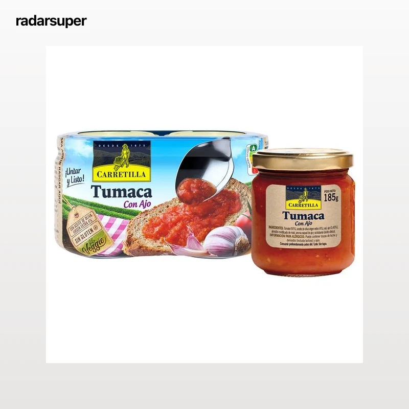 CARRETILLA Tumaca con ajo 2 uds. 370 g.