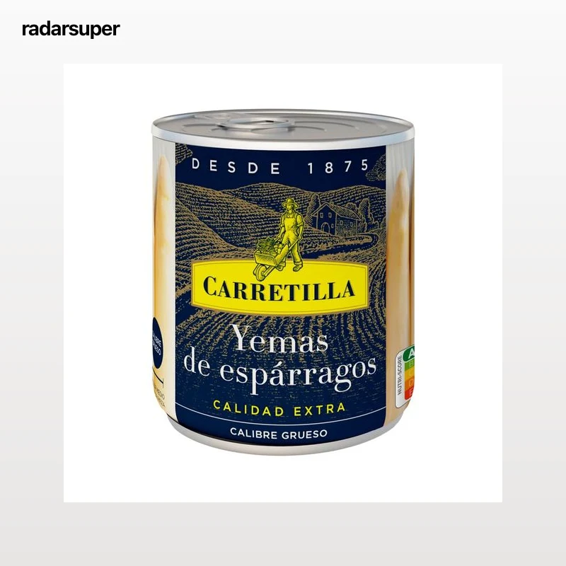 CARRETILLA Yemas de espárragos gruesas lata de 135 g.