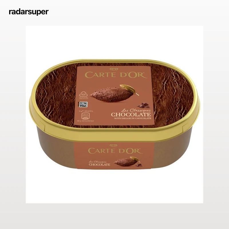 CARTE D"OR Les classiques Tarrina de helado de chocolate con autentico chocolate belga 1 l.