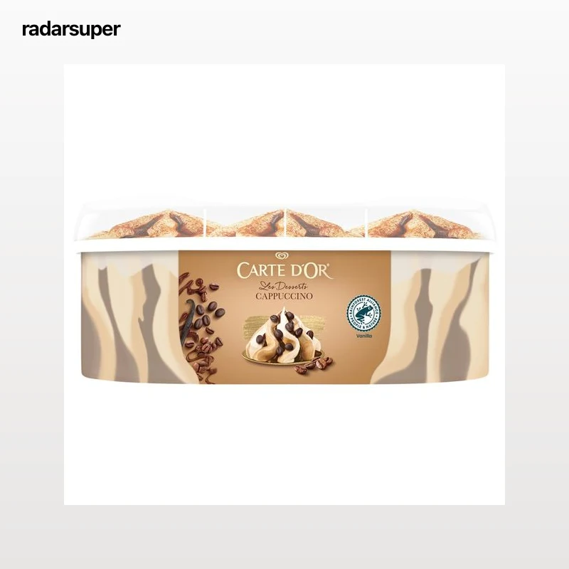 CARTE D´OR Les desseerts Tarrina de helado vainilla y café con salsa de chocolate 825 ml.
