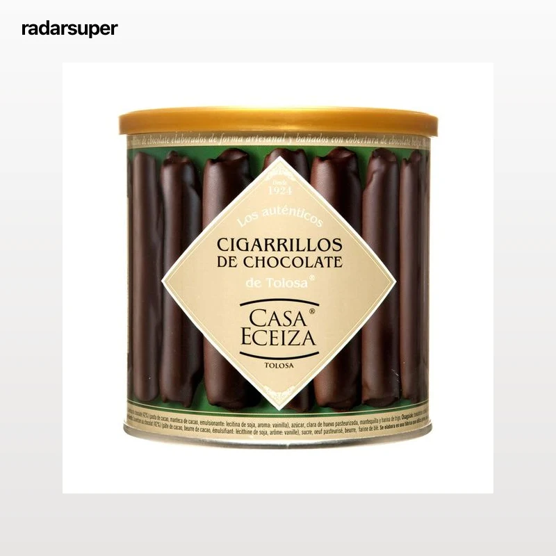 CASA ECEIZA Cigarrillos de chocolate de Tolosa bote 200 g.