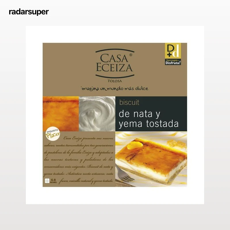 CASA ECEIZA Tarta de yema tostada con nata CASA ECEIZA 550 gr