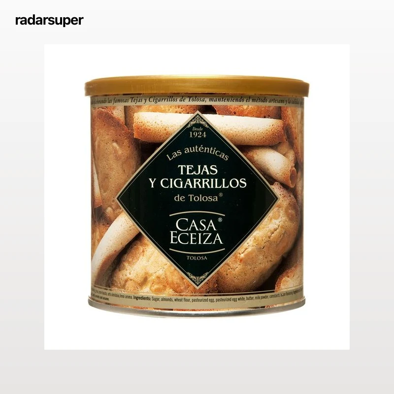 CASA ECEIZA Tejas y cigarrillos de tolosa elaborados de forma artesanal 160 g.