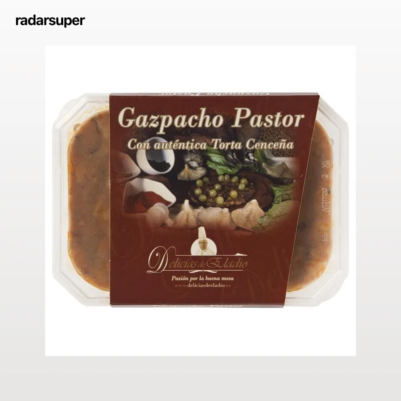 CASA ELADIO Gazpacho pastor con auténtica Torta Cenceña CASA ELADIO 500 g.