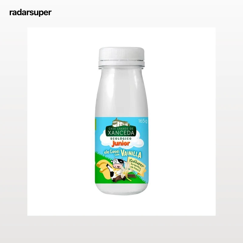 CASA GRANDE DE XANCEDA Leche fermentada ecológica con Lcasei y sabor a vainilla 165 g.