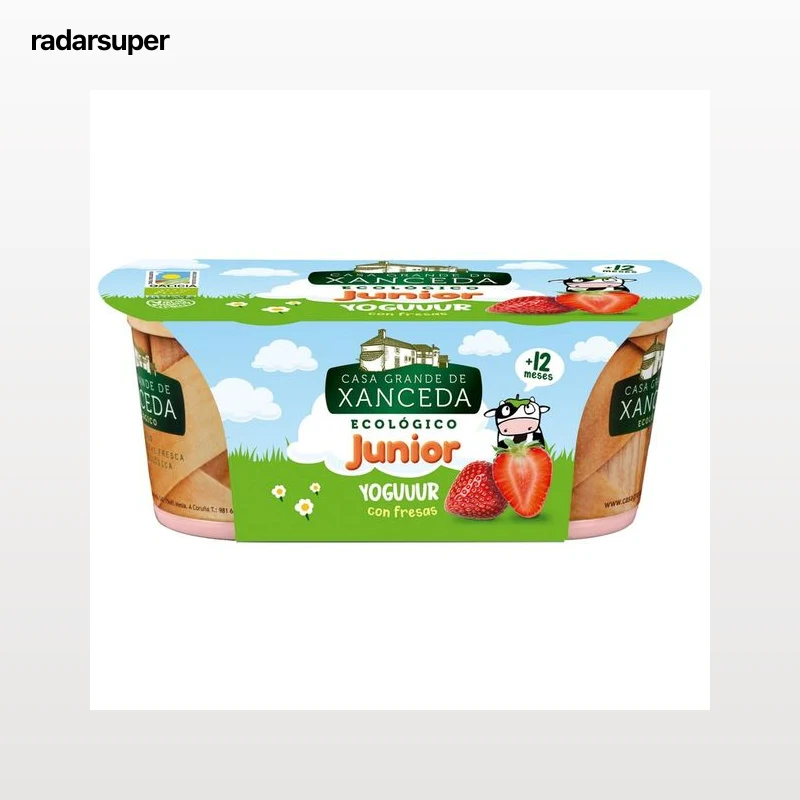 CASA GRANDE DE XANCEDA Yogur cremoso junior ecológico XANCEDA 2 uds. de 125 gr,